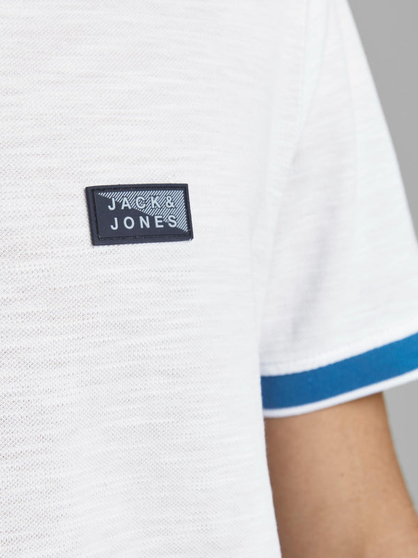 Jack & Jones Charming Turk Polo Short Sleeve - White [ Size XL]