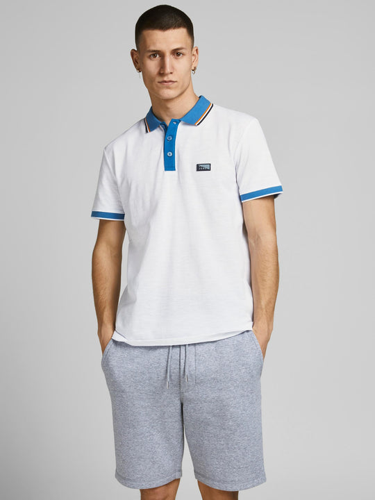 Jack & Jones Charming Turk Polo Short Sleeve - White [Size XL]