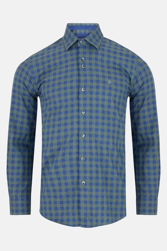 Benetti Lisbon Long Sleeve Shirt - Sage [Size S]