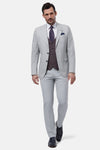 Benetti London 3 Piece Suit - Silver