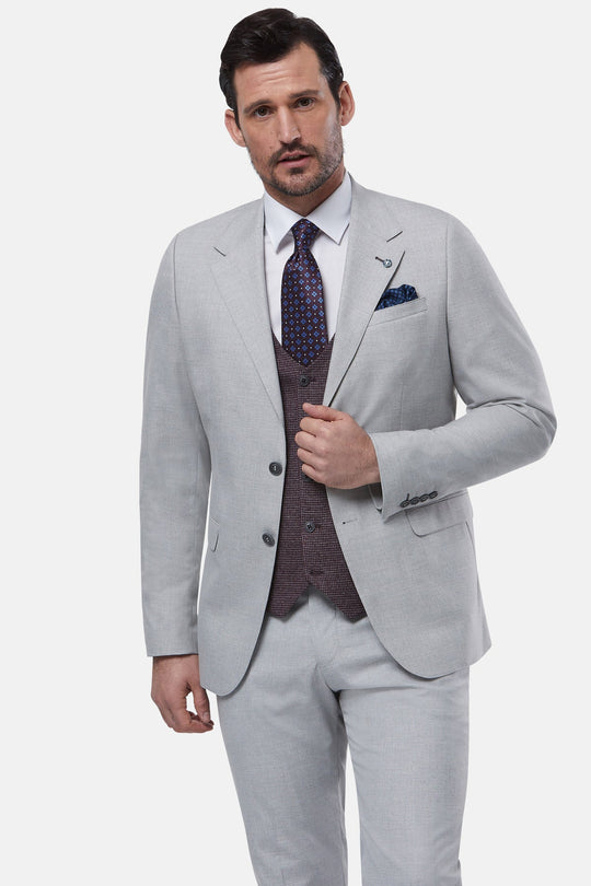Benetti London 3 Piece Suit - Silver
