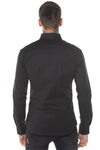 11 Degrees Long Sleeve Contrast Logo Shirt - Black