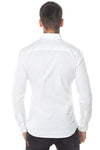 11 Degrees Long Sleeve Contrast Logo Shirt White