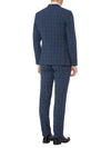 Remus Uomo Palucci 3 Piece Suit - Blue Check [Size 38R]