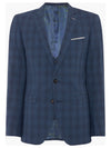 Remus Uomo Palucci 3 Piece Suit - Blue Check [Size 38R]