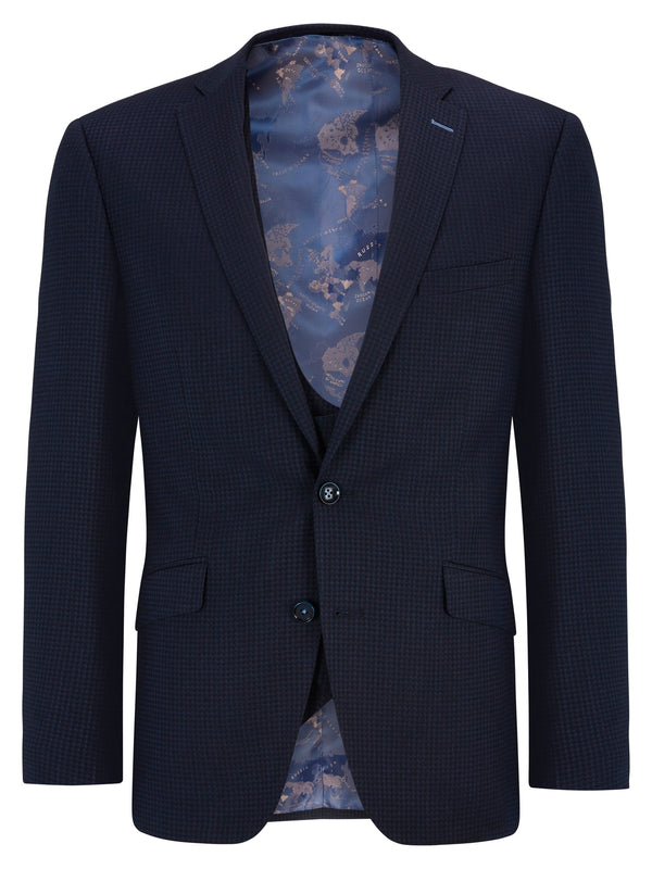 Remus Uomo Paolo 3 Piece Suit - Dark Blue [40 Long]