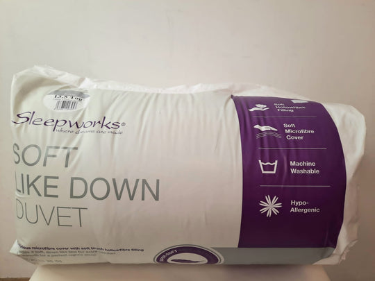 Sleepworks Soft like down Duvet 13.5 Tog