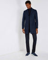 Remus Uomo Reuben Wool Coat - Blue [#90165/27] (Size42)