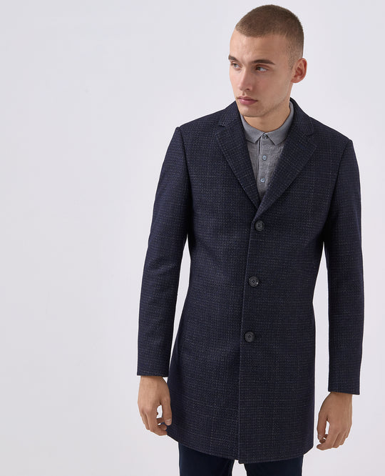 Remus Uomo Reuben Wool Coat - Navy [#90218/79] [Size 46]