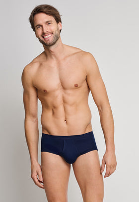 Schiesser Mens Brief Navy