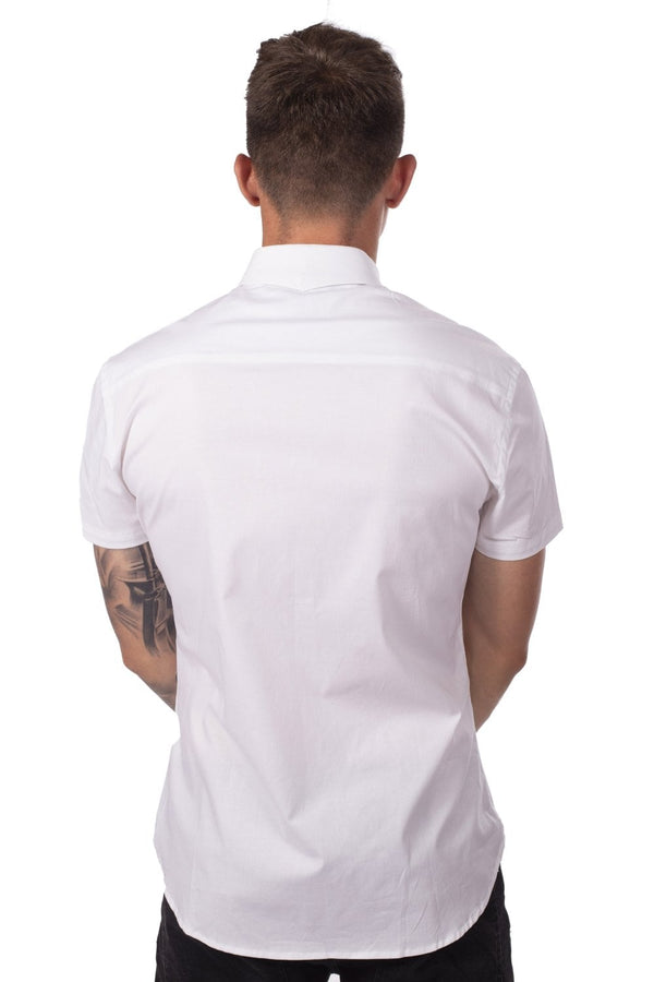 11 Degrees Short Sleeve Contrast Logo Shirt - White
