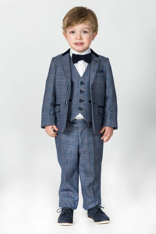 Marc Darcy Kids Hilton 3 Piece Suit - Blue [Age 6]