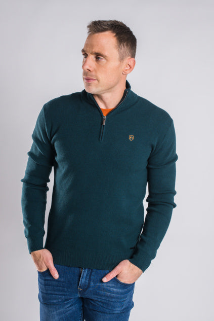 Tommy Bowe XV Kings Unione Half Zip - Jaded Mix [Size 3XL]