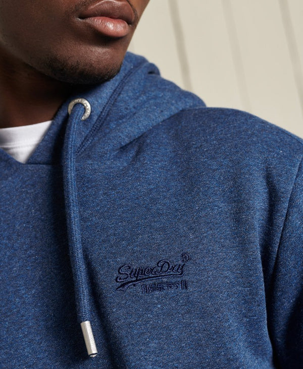 Superdry Vintage Logo Emb Hood - Bright Blue Marl [Size S]