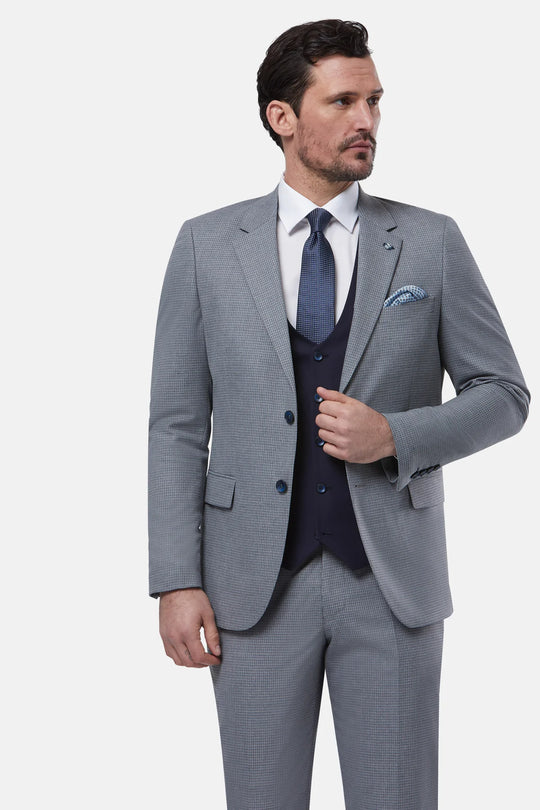 Benetti Zagreb 3 Piece Suit - Silver