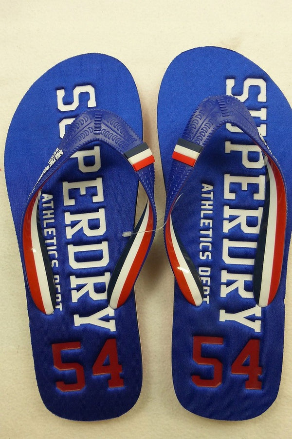 Superdry Scuba Flip Flops - Blue/Red [Size S (6-7)]