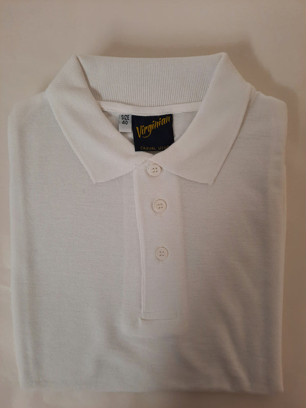 Virginian white Short Sleeve Polo Shirt