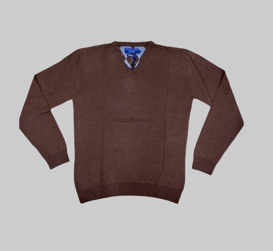 Benetti Merino Wool V-Neck - Earth [Size M]