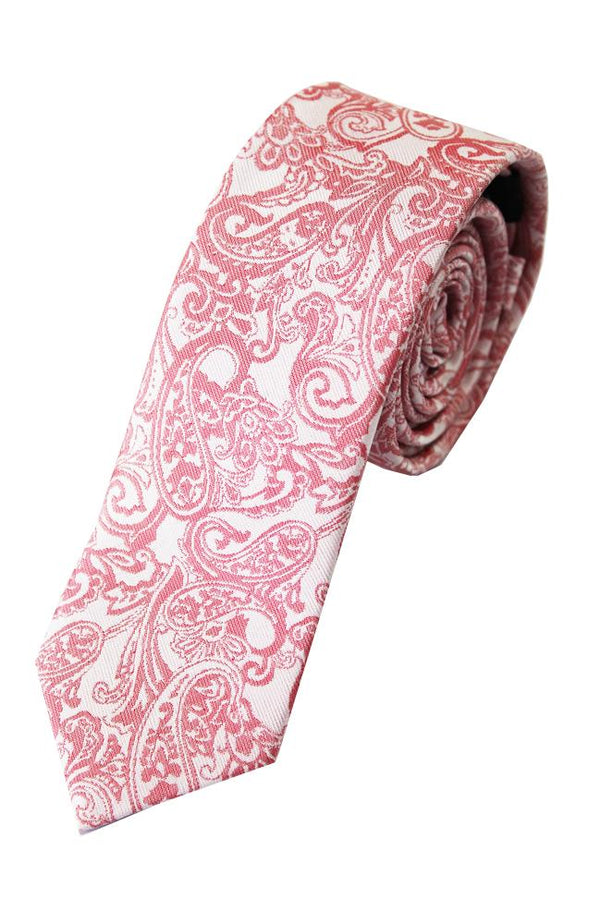 Llyod Atree 6cm Skinny Parsley Tie - Mid Pink