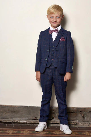 Marc Darcy Kids Harry 3 Piece Suit - Indigo