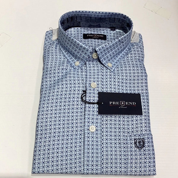 Pre End Anderson Short Sleeve Shirt - Classic Blue