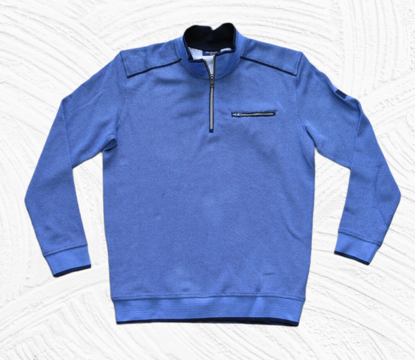 Pre End Benton Zip Sweatshirt - Summer Blue [Size M]