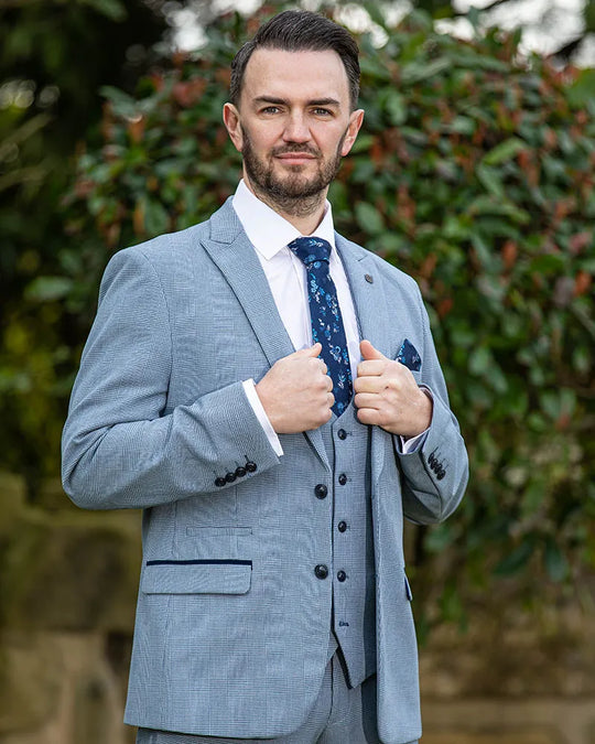 Marc Darcy Bromley Sky 3 Piece Suit