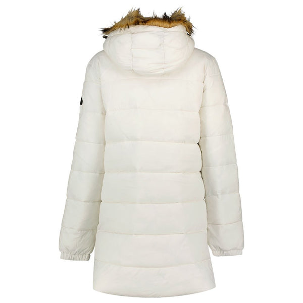 Superdry Vintage Hooded Mid Layer Mid - Winter White