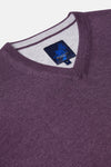 Benetti V-Neck Knit - Purple