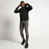 11 Degrees Gradient Piping Pullover Hoodie Black