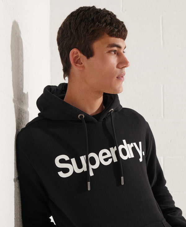 Superdry Core Logo Hood - Black