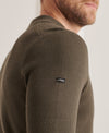 Superdry Studios Long Sleeve Knitted Polo - Thyme [Size XXL]
