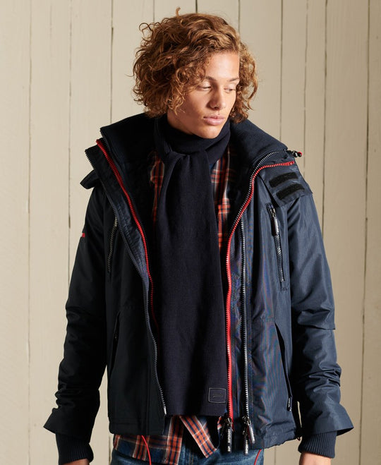 Superdry Vintage Logo Scarf - Eclipse Navy Grit