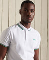 Superdry Tipped Polo - Optic/Green