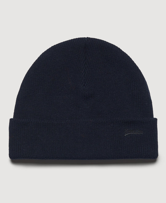Superdry Vintage Logo Beanie - Eclipse Navy Grit