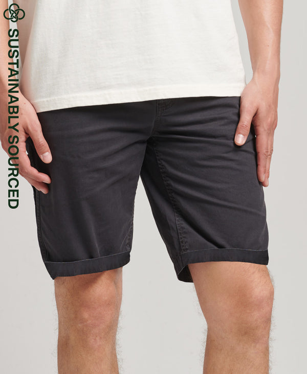 Superdry Organic Cotton Vintage Carpenter Shorts - Black
