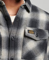 Superdry Vintage Miller Wool Shirt - Onyx Check