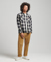 Superdry Vintage Miller Wool Shirt - Onyx Check