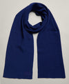 Superdry Knitted Logo Scarf - Bright Blue Grit