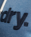 Superdry Vintage Core Logo Classic Hood - Vintage Denim Blue Grit
